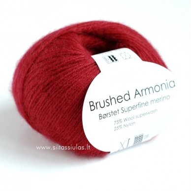 Brushed Armonia 1656 rubino raudona