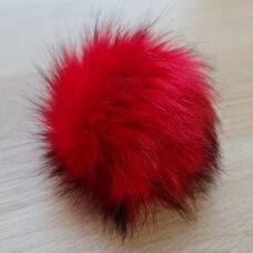 Pompon 0057 red with dark tips