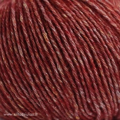Cotton Merino Tweed 500 plytų raudona 2