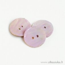 Painted mother-of-pearl button (lilac)