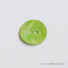 Painted Mother of Pearl Button (Spring Green)