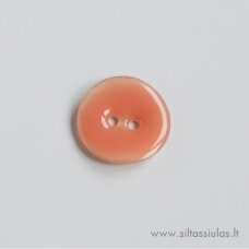 Enamel Coated Mother of Pearl Button (Peach)