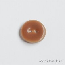 Enamel-coated mother-of-pearl button (sand brown)