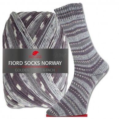 Pro Lana Fjord Socks Norway 835 gray 1
