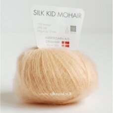 Hjertegarn Silk Kid Mohair 1019 krēmkrāsas mežģīnes