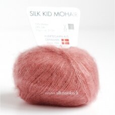 Hjertegarn Silk Kid Mohair 1055 pelnu rozā