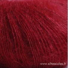 Hjertegarn Silk Kid Mohair 2252 rubino raudona