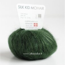 Hjertegarn Silk Kid Mohair 417 miško žalia