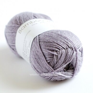 Hjertegarn Bamboo Wool 3906 pilkai violetinė