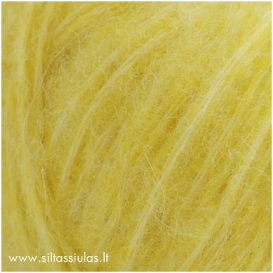 Hjertegarn Brushed Wool 2676 citrinų geltona 1