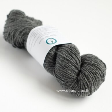Hjertegarn New Life Wool 3030 tamsiai pilka 2