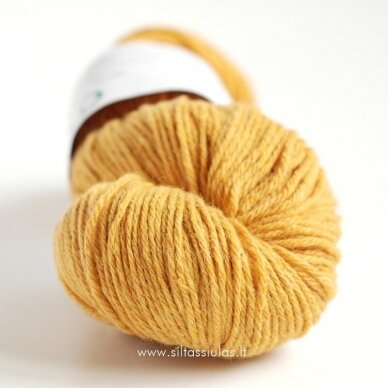 Hjertegarn New Life Wool 4270 tamsiai geltona