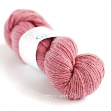 Hjertegarn New Life Wool 5540 pelenų rausva 2