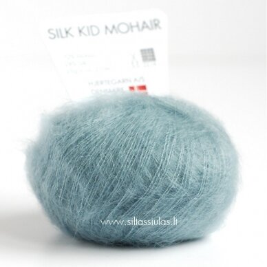 Hjertegarn Silk Kid Mohair 1076 water blue