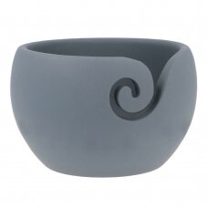 Yarn bowl (mango wood) 02 gray