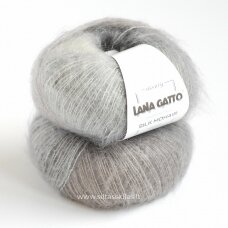 Lana Gatto Silk Mohair Printed 30338 pale silver
