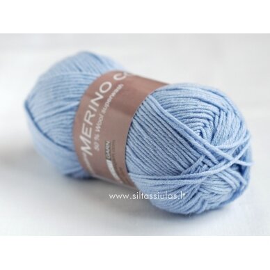 Merino Cotton 1620 šviesiai mėlyna
