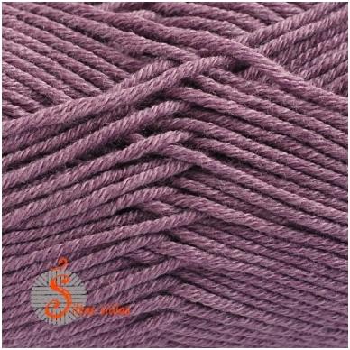 Merino Cotton 1850 pilkai violetinė