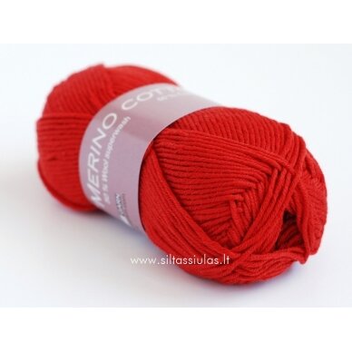 Merino Cotton 2060 raudona