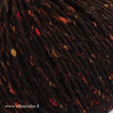 Merino Tweed 65414 warm dark brown 1