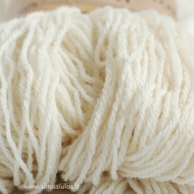 Natural Color Yarn 100 pieno balta 1
