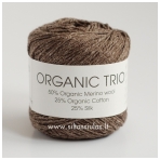 Hjertegarn Organic Trio 5009 medžio ruda