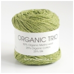 Hjertegarn Organic Trio 5020 pavasario žalia
