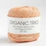 Hjertegarn Organic Trio 5024 lašišos oranžinė