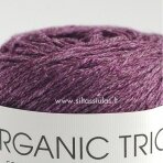 Hjertegarn Organic Trio 5028 tamsiai violetinė