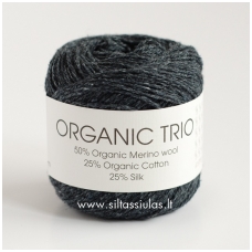 Hjertegarn Organic Trio 5011 ogļu melns