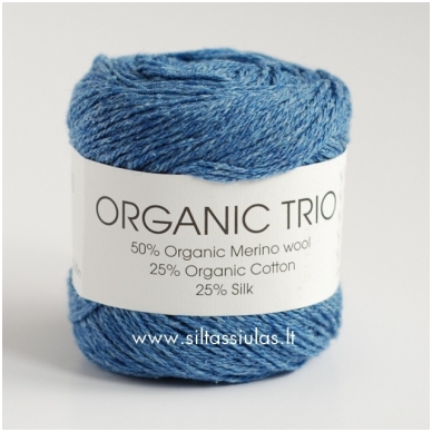 Hjertegarn Organic Trio 5004 ocean blue