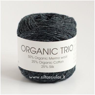 Hjertegarn Organic Trio 5011 anglies juoda