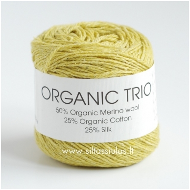 Hjertegarn Organic Trio 5019 lime yellow green