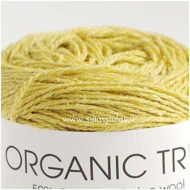Hjertegarn Organic Trio 5019 lime yellow green 1