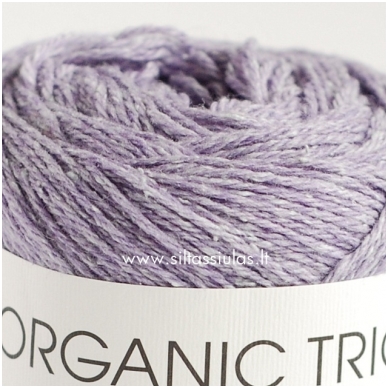 Hjertegarn Organic Trio 5029 alyvų violetinė 1