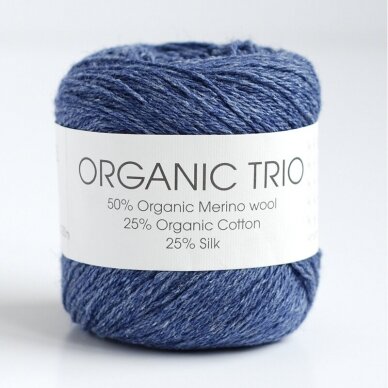 Hjertegarn Organic Trio 5001 dark blue
