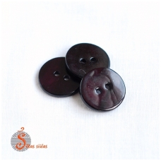 Mother of pearl button 150 very dark purple
