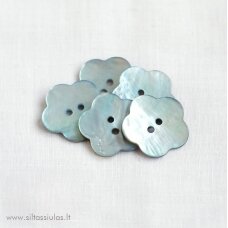 Mother-of-pearl button flower 259 light blue