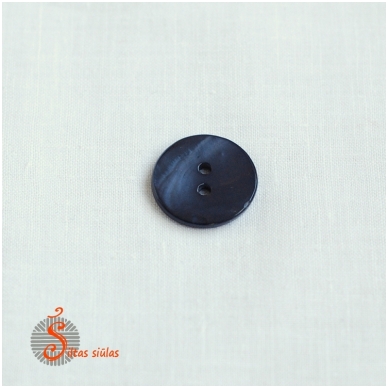 Mother-of-pearl button 001 grey-blue 1