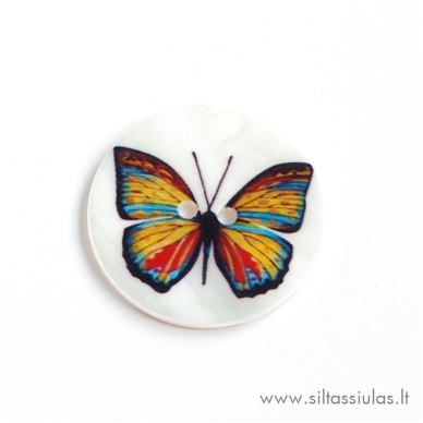Mother-of-pearl button "Butterfly" 1