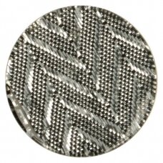 Plastic button "Zigzag - light gray"