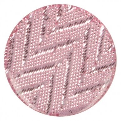 Plastic button "Zigzag - pink" 1