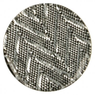 Plastic button "Zigzag - light gray" 1
