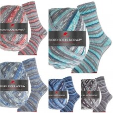 Pro Lana Fjord Socks Norway rinkinys (5 x 100 g)