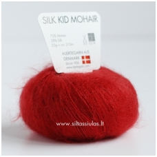 Hjertegarn Silk Kid Mohair 1045 sodri raudona