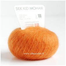 Hjertegarn Silk Kid Mohair 1118 švelni oranžinė
