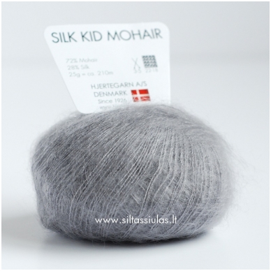 Hjertegarn Silk Kid Mohair 1057 silver gray