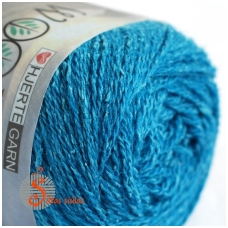 Hjertegarn Wool Silk 3021 lagūnos mėlyna