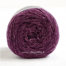 Hjertegarn Wool Silk 3028 eggplant purple