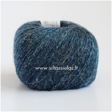 Wool Linen 113 dark blue